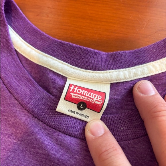 Homage Los Angeles Lakers Men's Large Purple T-Shirt NBA Official Apparel - Picture 3 of 4